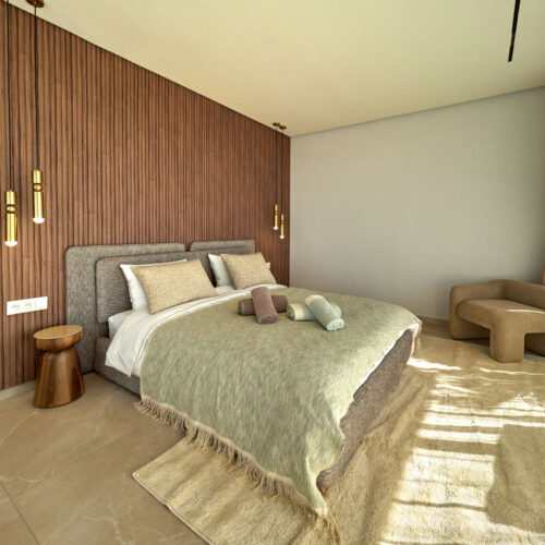 Suite aux tons vert sauge et boiseries